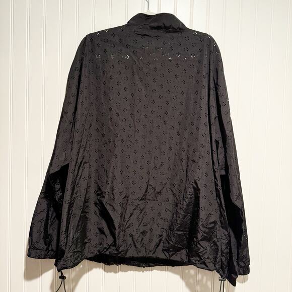 Torrid Tru Nylon Black Eyelet Bomber Jacket NEW Plus Size 3X - Picture 8 of 8